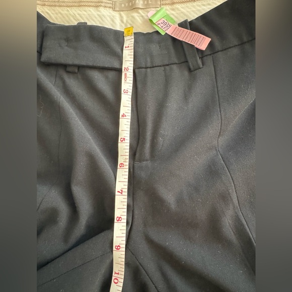 STEFANEL Italy black Slim Trouser Comfort Stretch suite Pant size 4 VGUC - Picture 11 of 17